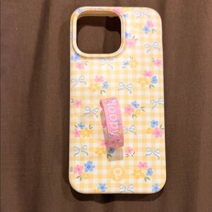 Loopy Case Yellow and Pink Floral Phone Case iPhone 15 pro max